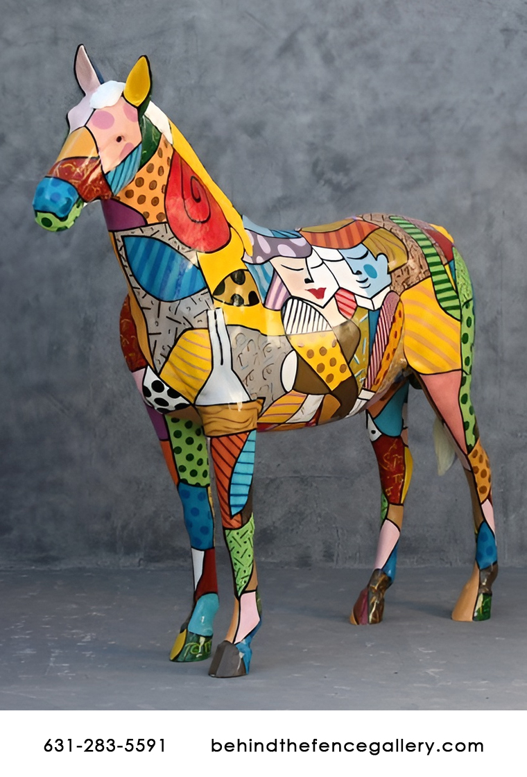 Life Size Fiberglass Pop Art Horse Life Size Fiberglass Pop Art Horse