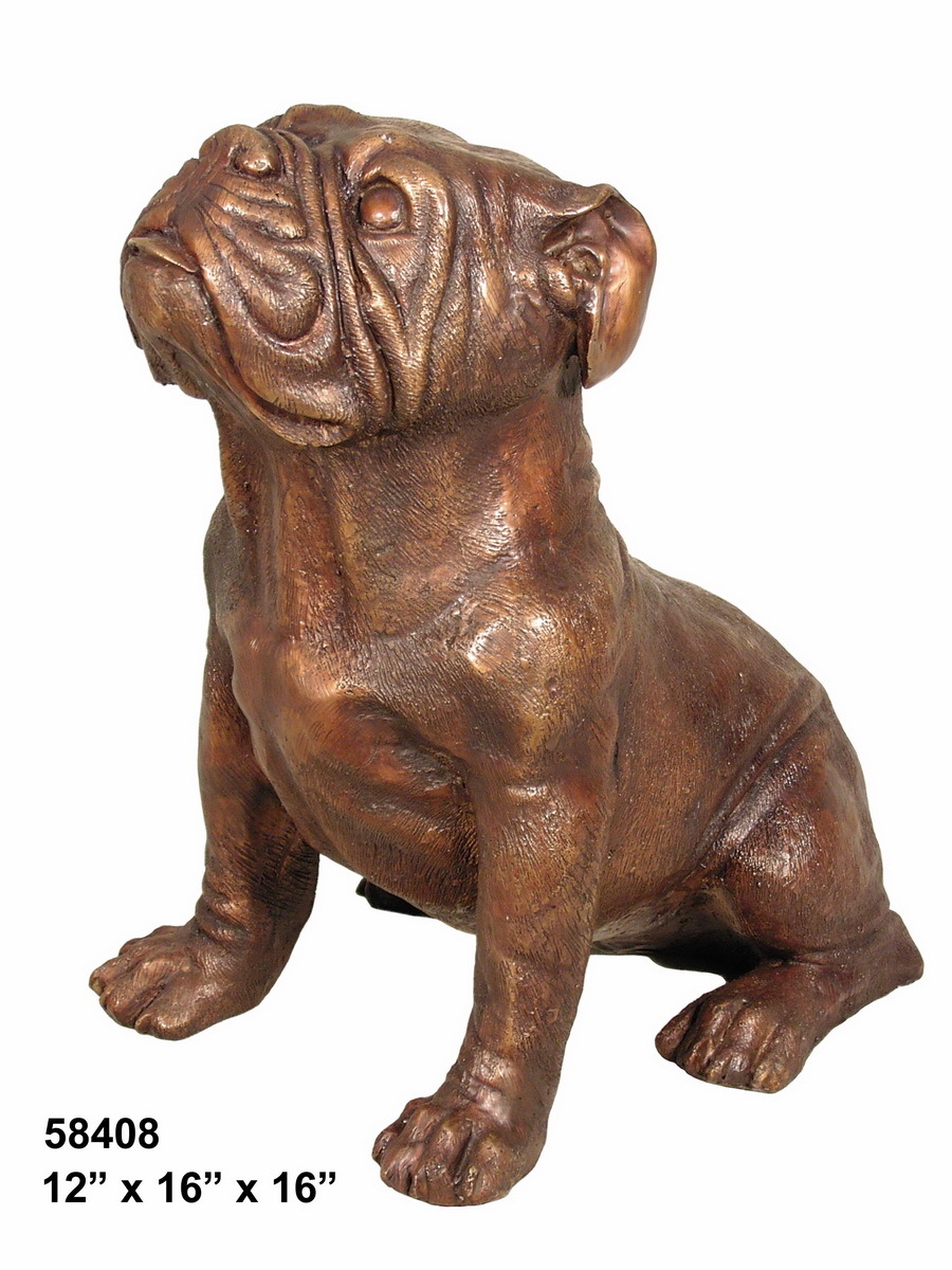 Bronze Sitting Bulldog Bronze Sitting Bulldog