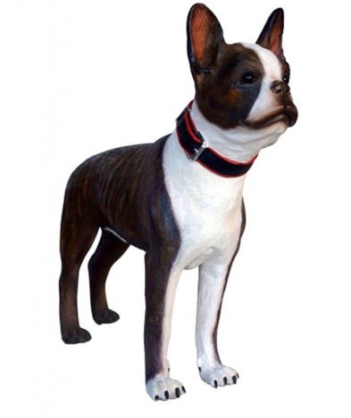 Life Size Boston Terrier Dog Statue Life Size Boston Terrier Dog Statue