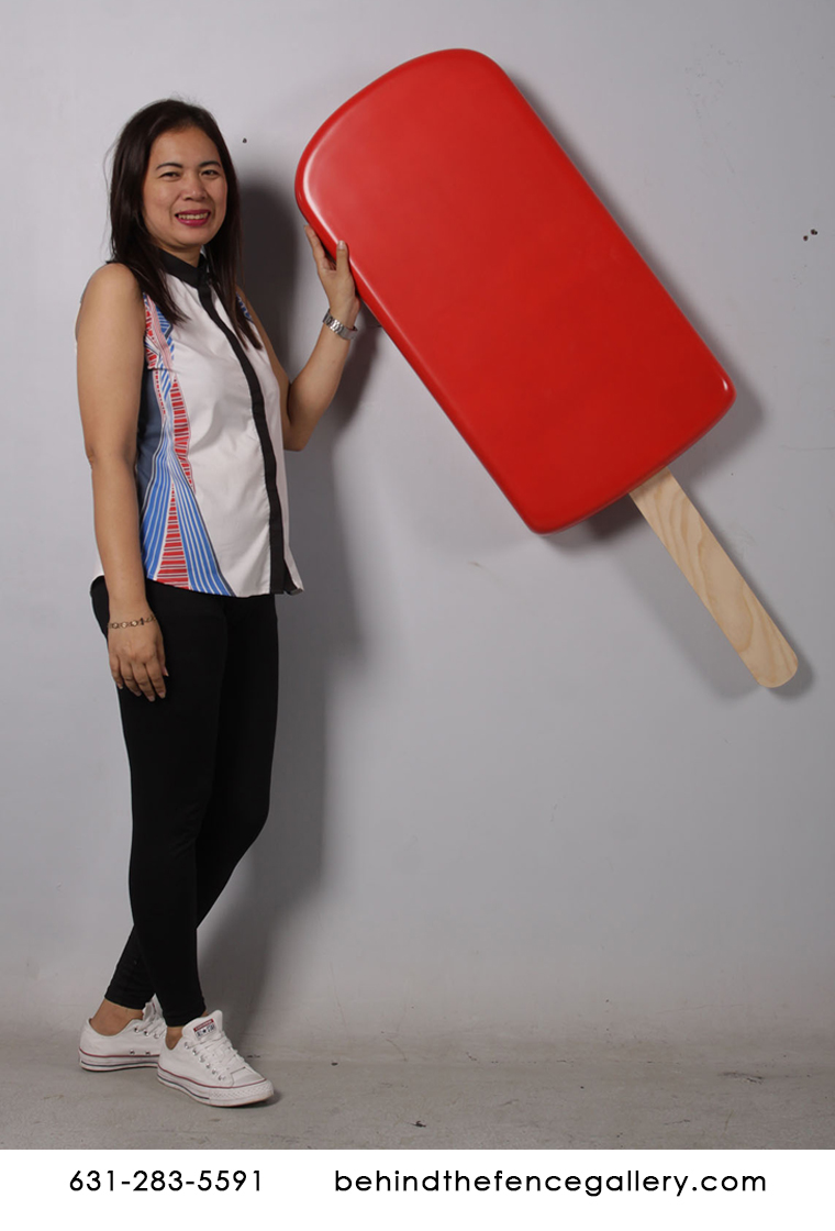 Giant Wall Hanging Cherry Ice Cream Popsicle Statue Giant Wall Hanging Cherry Ice Cream Popsicle Statue
