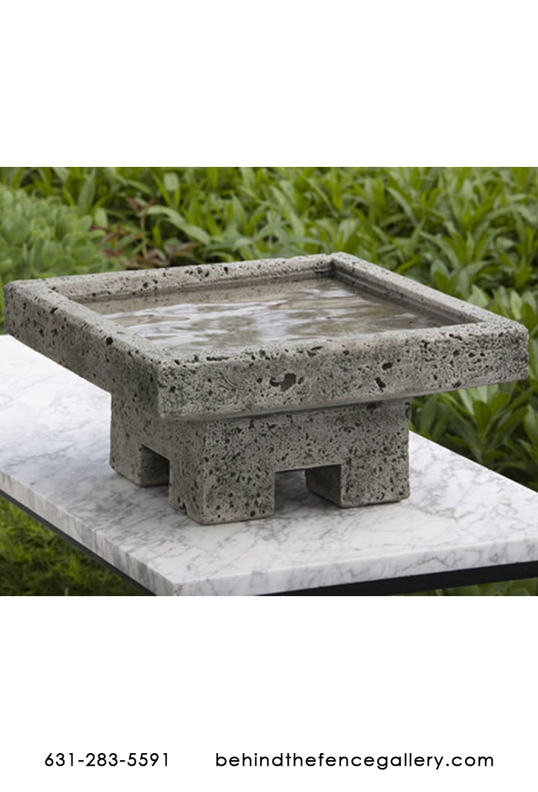 Cast Stone Kosei Birdbath Cast Stone Kosei Birdbath