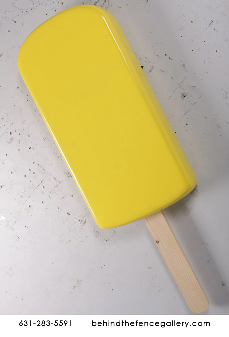 Giant Wall Hanging Lemon Ice Cream Popsicle Statue Giant Wall Hanging Lemon Ice Cream Popsicle Statue
