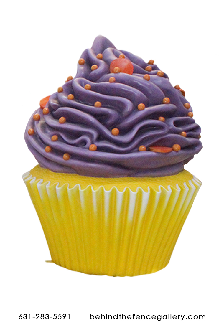 Giant Purple Icing Cupcake Giant Purple Icing Cupcake