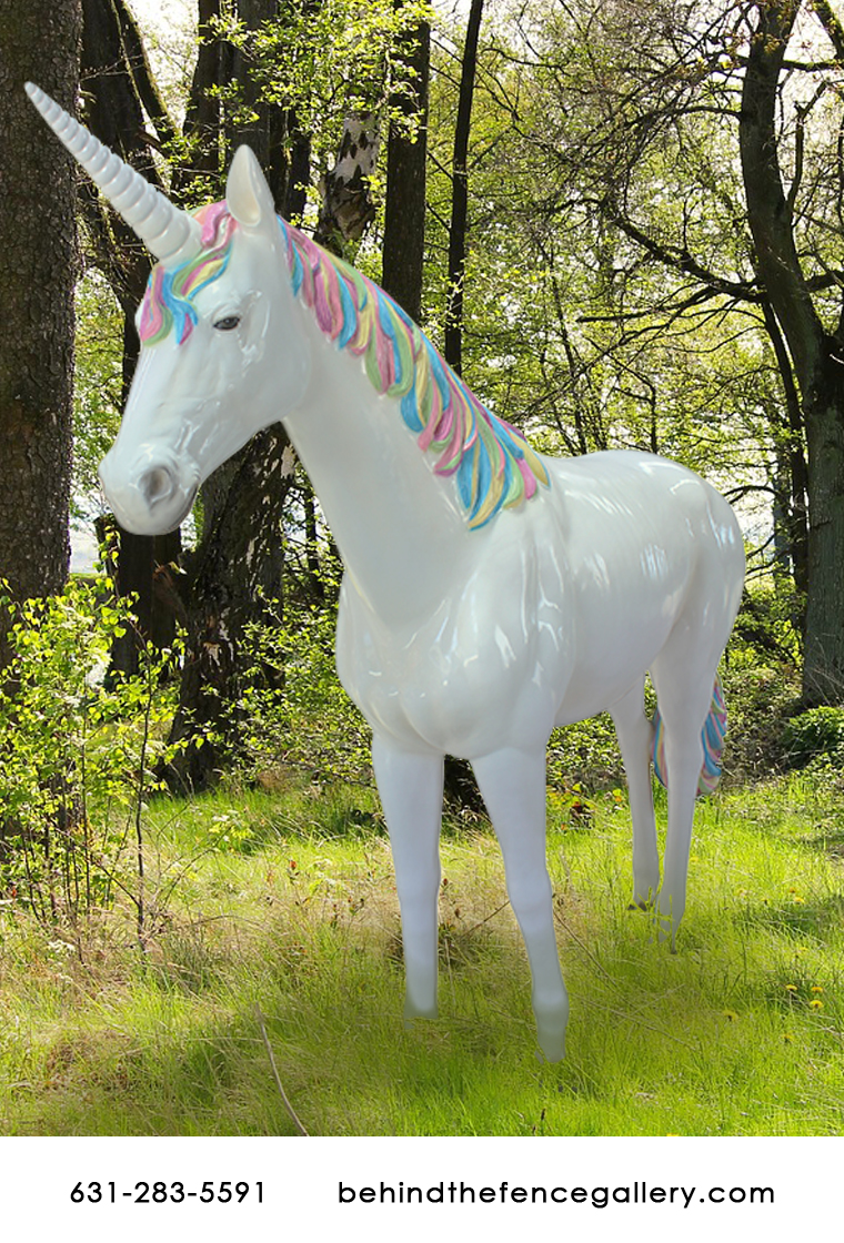 Large Rainbow Unicorn Statue Large Rainbow Unicorn Statue