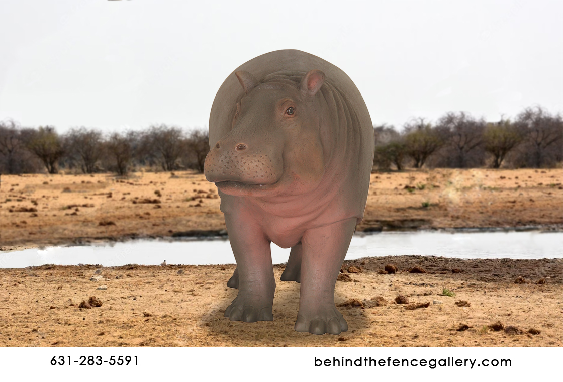 Life Size Baby Hippo Statue Life Size Baby Hippo Statue