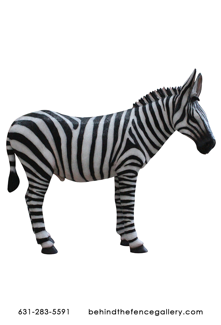 Life Size Fiberglass Safari Party Prop Zebra Life Size Fiberglass Safari Party Prop Zebra