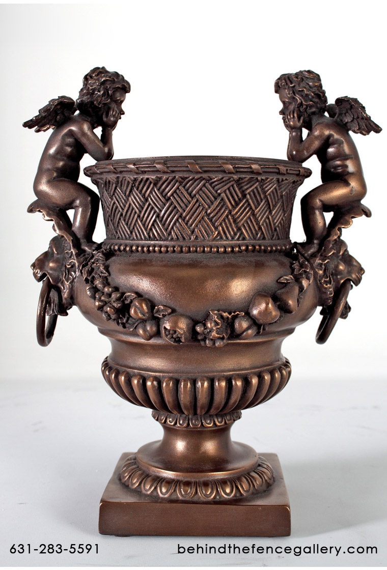 Angels Urn Bronze Finish  Angels Urn Bronze Finish