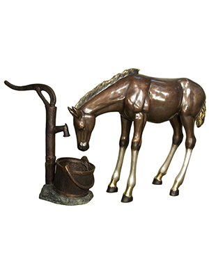 Bronze Baby Colt at the Water Pump (2 piece set) Bronze Baby Colt at the Water Pump (2 piece set)