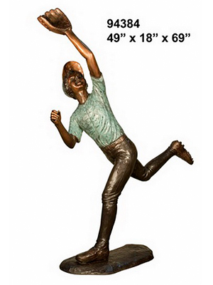 Bronze Baseball Fielder Bronze Baseball Fielder