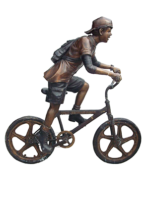 Bronze Boy on Bike Bronze Boy on Bike
