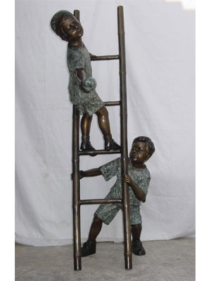 Bronze Boys on Ladder