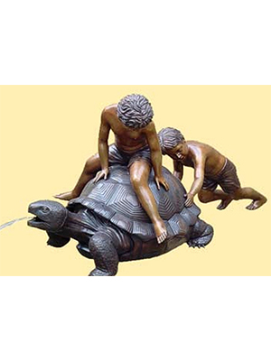 Bronze Boys on the Turtle