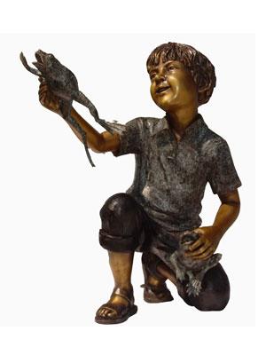 Bronze Boy with Frogs Bronze Boy with Frogs