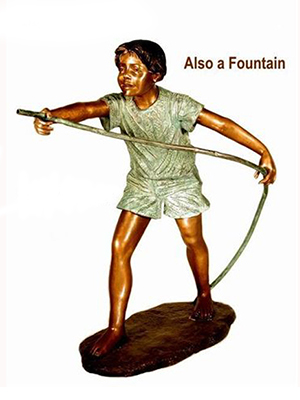 Bronze Boy with a Hose Fountain Bronze Boy with a Hose Fountain