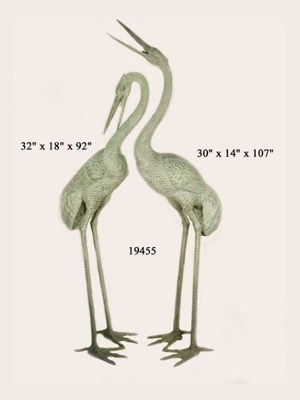 Bronze Giant Crane Fountain Bronze Giant Crane Fountain