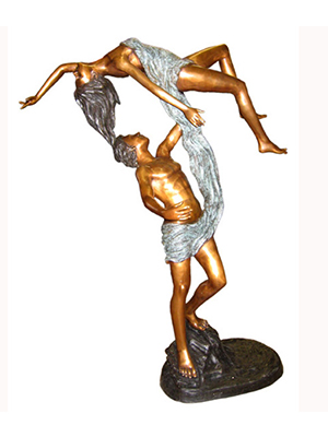 Bronze Dancers Man Lifting Lady Bronze Dancers Man Lifting Lady