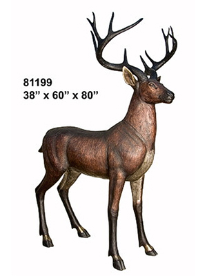 Bronze Deer Buck Statue Bronze Deer Buck Statue