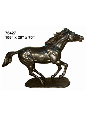 Bronze Galloping Horse 70" Bronze Galloping Horse 70"