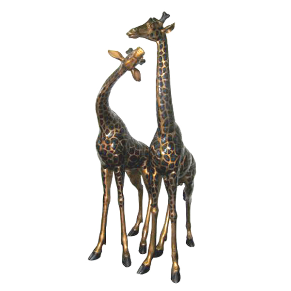 Bronze Giraffe Pair Statue Set  Bronze Giraffe Pair Statue Set