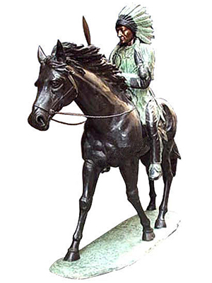 Bronze Indian on Horse Bronze Indian on Horse