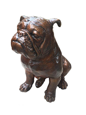 Bronze Sitting Bulldog  Bronze Sitting Bulldog