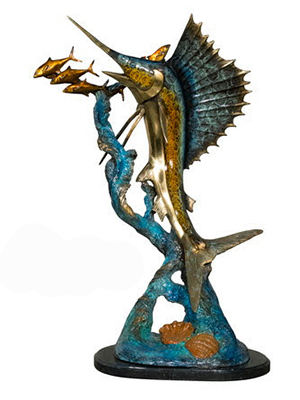 Bronze Atlantic Sailfish Statue Bronze Atlantic Sailfish Statue