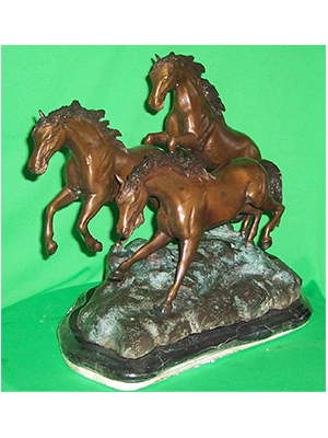 Bronze Three Horses Bronze Three Horses