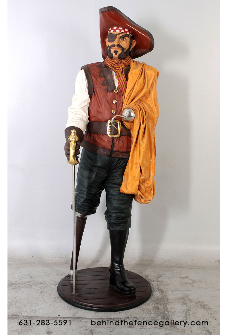 Captain Wooden Leg Statue Captain Wooden Leg Statue