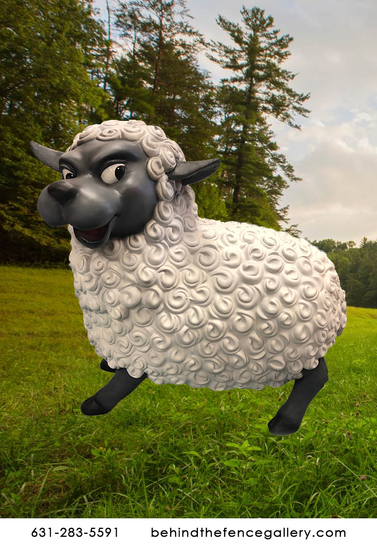 Cartoon Sheep (Annoyed) Statue Cartoon Sheep (Annoyed) Statue