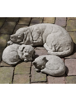 Sleeping Dog Statue Cast Stone Sleeping Dog Statue Cast Stone