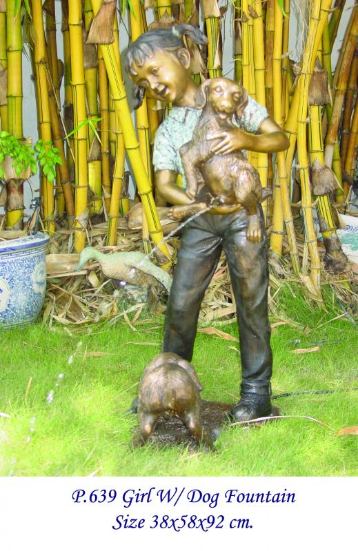 Girl With Dog Fountain Girl With Dog Fountain