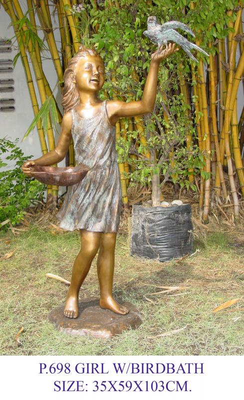Girl with Birdbath Girl with Birdbath