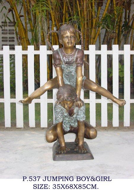 Jumping Boy & Girl Jumping Boy & Girl