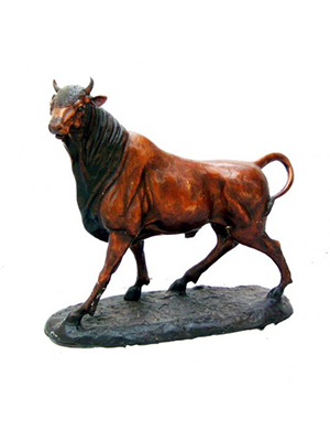 Bison/Bull on Marble Base Bison/Bull on Marble Base