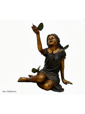 Sitting Girl with Butterfly Sitting Girl with Butterfly