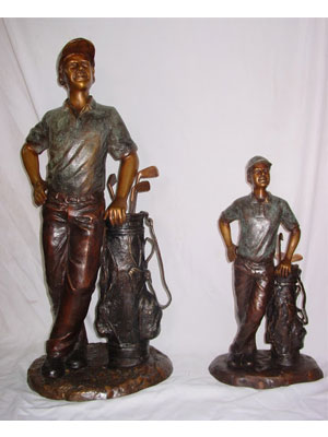 Golfer with Golf Bag Golfer with Golf Bag