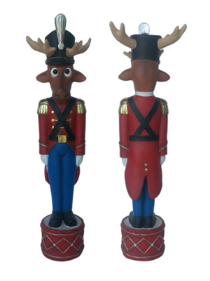 4 FT. Christmas Funny Reindeer Toy Soldier 4 FT. Christmas Funny Reindeer Toy Soldier