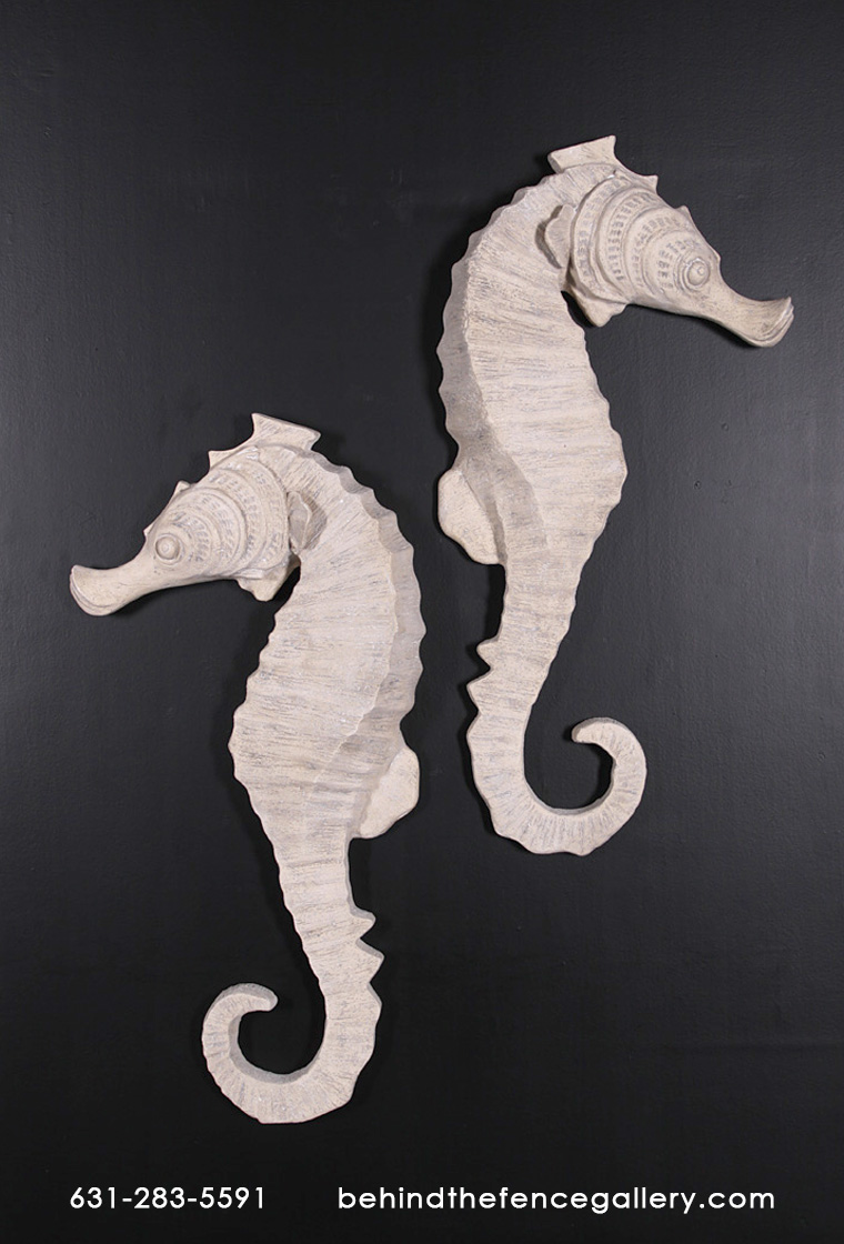 Seahorse Statue in Roman Stone Finish Seahorse Statue in Roman Stone Finish