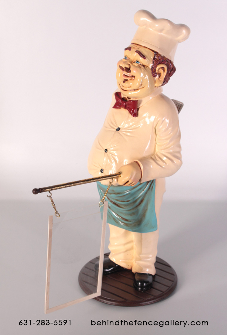Cook Statue with Menu Holder - 2ft. Cook Statue with Menu Holder - 2ft.