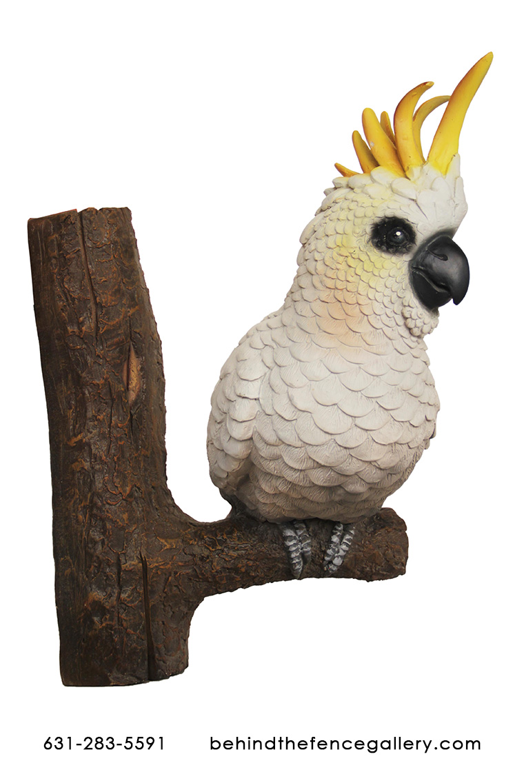 Cockatoo On Branch Statue