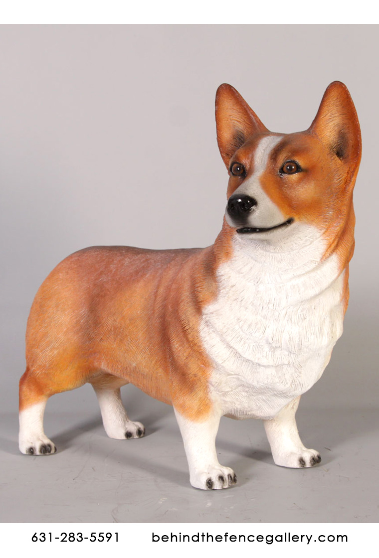 Corgi Dog Statue Standing Corgi Dog Statue Standing