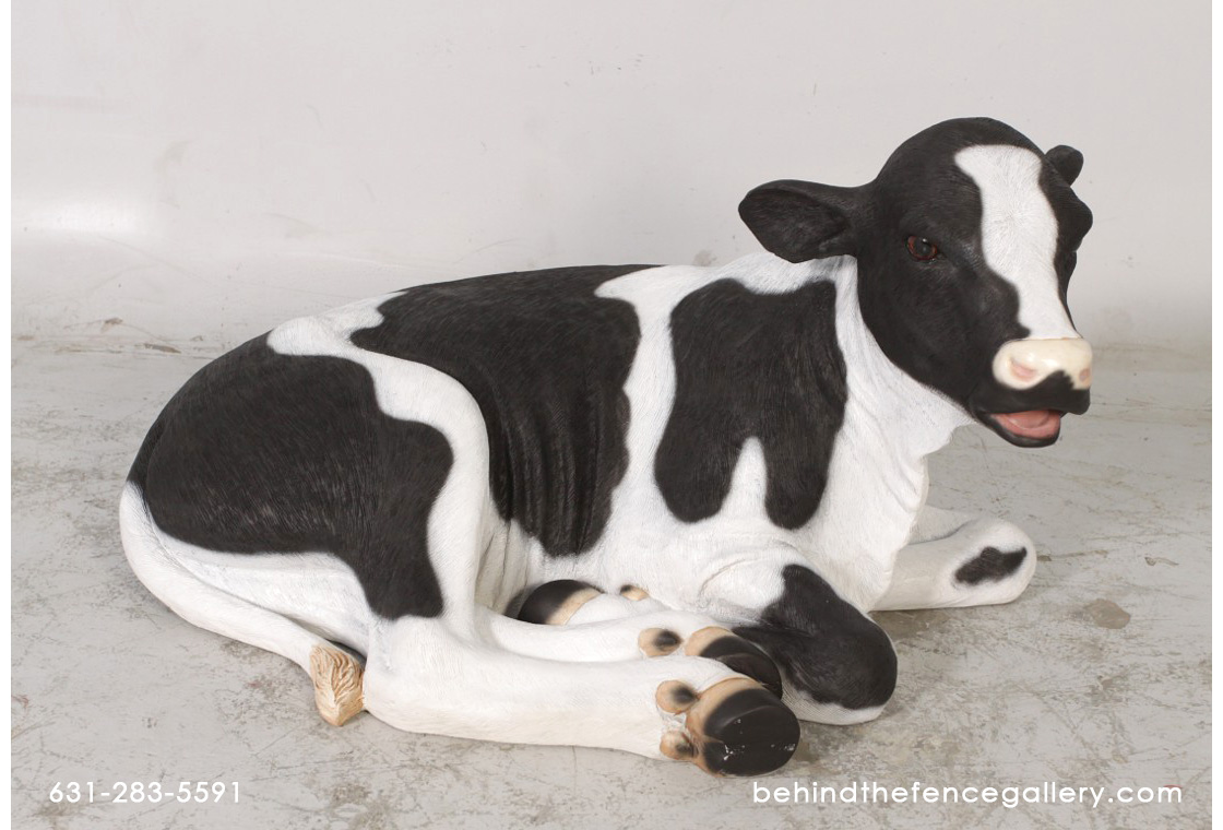 Cow Calf Laying Down Statue Cow Calf Laying Down Statue