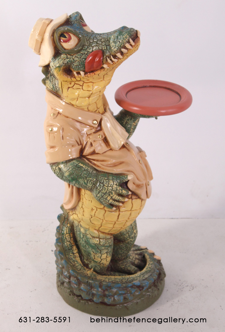 Crocodile Butler Statue 2ft. Crocodile Butler Statue 2ft.