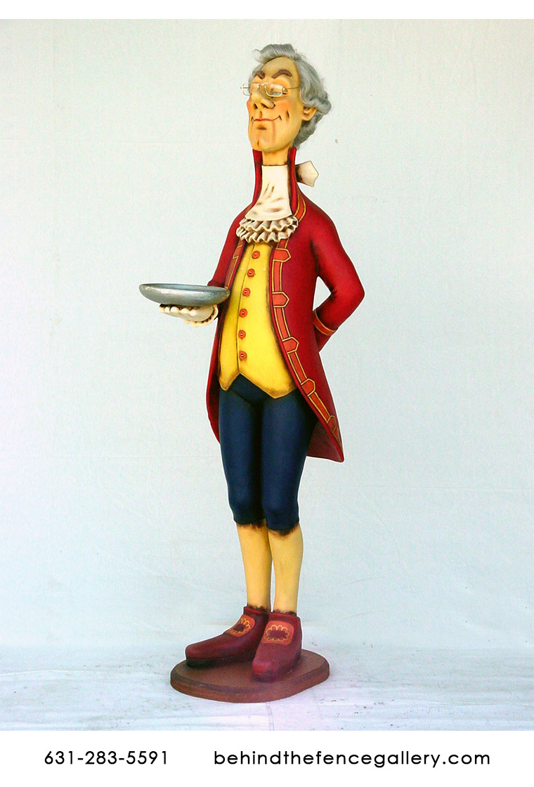English-Style Butler Statue