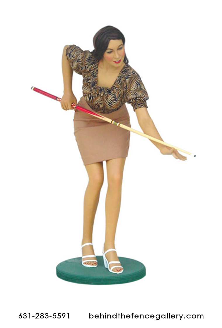 Billiard Girl Statue Billiard Girl Statue