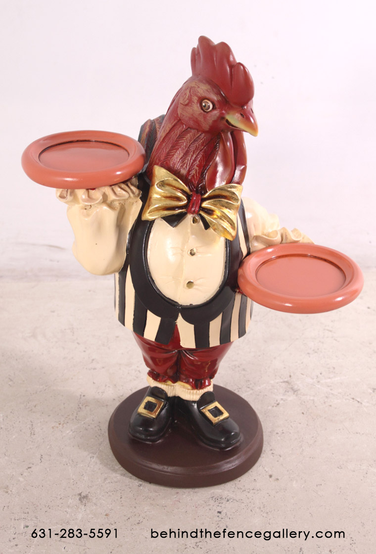 Rooster Butler Statue - 2ft. Rooster Butler Statue - 2ft.