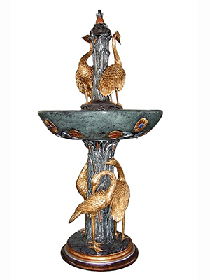 5 Birds Fountain - Special Patina 5 Birds Fountain - Special Patina