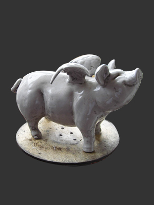 Porcelain Flying Pig Porcelain Flying Pig