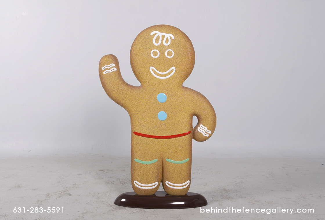 Gingerbread Boy Statue Christmas Theme Prop Gingerbread Boy Statue Christmas Theme Prop