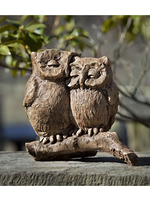 Owl Honeymoon Statue Cast Stone Owl Honeymoon Statue Cast Stone